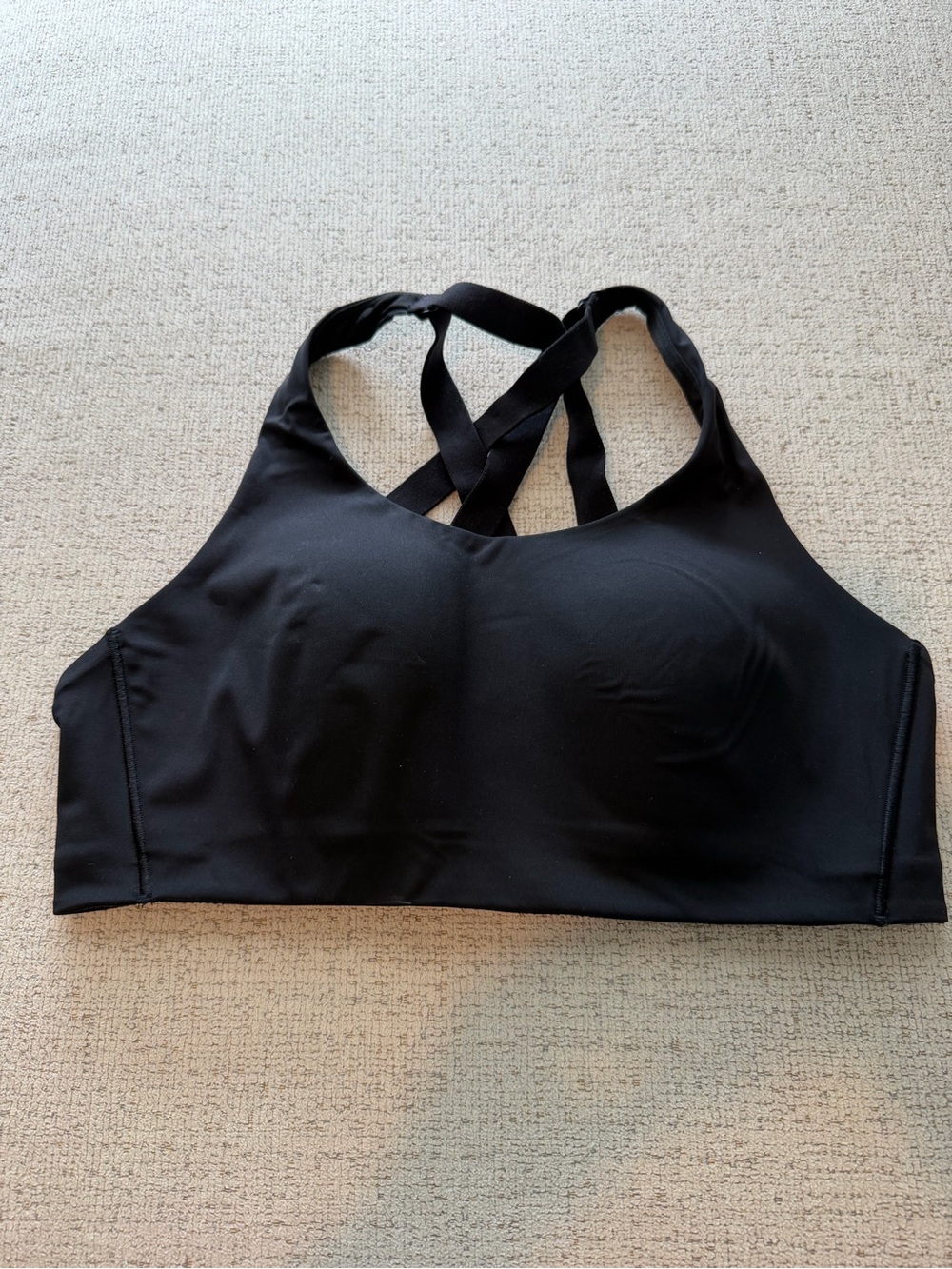 lululemon athletica Black Cross-Back Sports Bra